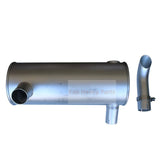 Muffler Silencer 2427R721 Fits for Kobelco Excavator SK120LC SK120 SK150LC K120 - 3 SK120LC - 3 SK150LC - 3 MD140C - Fab Heavy Parts