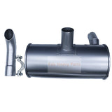 Muffler Silencer 2427U1139 with 2Pcs U Bolt 2420T7227 and Clamp 2432T812F1 Fits for Isuzu Engine 4JB1 Kobelco Excavator SK60 SK60 - 3 SK60 - 4 - Fab Heavy Parts