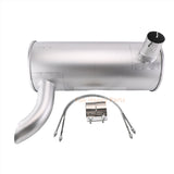 マフラーサイレンサー2427U347D3 2PCS U BOLT 2420T7227とクランプ2432R234 kobelco掘削機MD200BLC K907LC K907 K907LC-2 K907-2