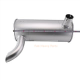 マフラーサイレンサー2427U347D3 2PCS U BOLT 2420T7227とクランプ2432R234 kobelco掘削機MD200BLC K907LC K907 K907LC-2 K907-2