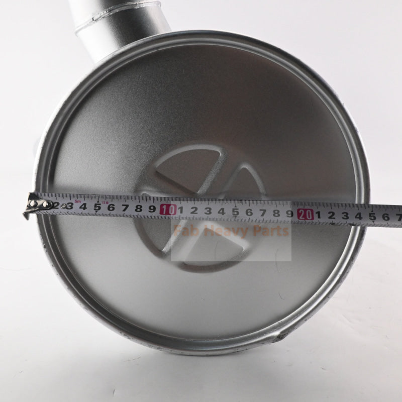 Muffler Silencer 2427U347D3 with 2Pcs U Bolt 2420T7227 and Clamp 2432R234 Fits for Kobelco Excavator MD200BLC K907LC K907 K907LC-2 K907-2