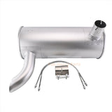 Muffler Silencer 2427U347D3 with 2Pcs U Bolt 2420T7227 and Clamp 2432R234 Fits for Kobelco Excavator MD200BLC K907LC K907 K907LC - 2 K907 - 2 - Fab Heavy Parts