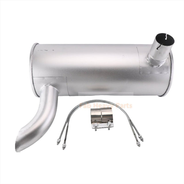 Muffler Silencer 2427U347D3 with 2Pcs U Bolt 2420T7227 and Clamp 2432R234 Fits for Kobelco Excavator MD200BLC K907LC K907 K907LC - 2 K907 - 2 - Fab Heavy Parts