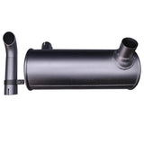 Muffler Silencer 4389278 and Clamp with 2Piece U - Bolt Fits for Hitachi Excavator EX60BUN - 5 EX70LCK - 5 EX75UR - 3 EX75URLC - 3 EX80U EX60 - 5 EX60LC - 5 EX80 - 5 - Fab Heavy Parts