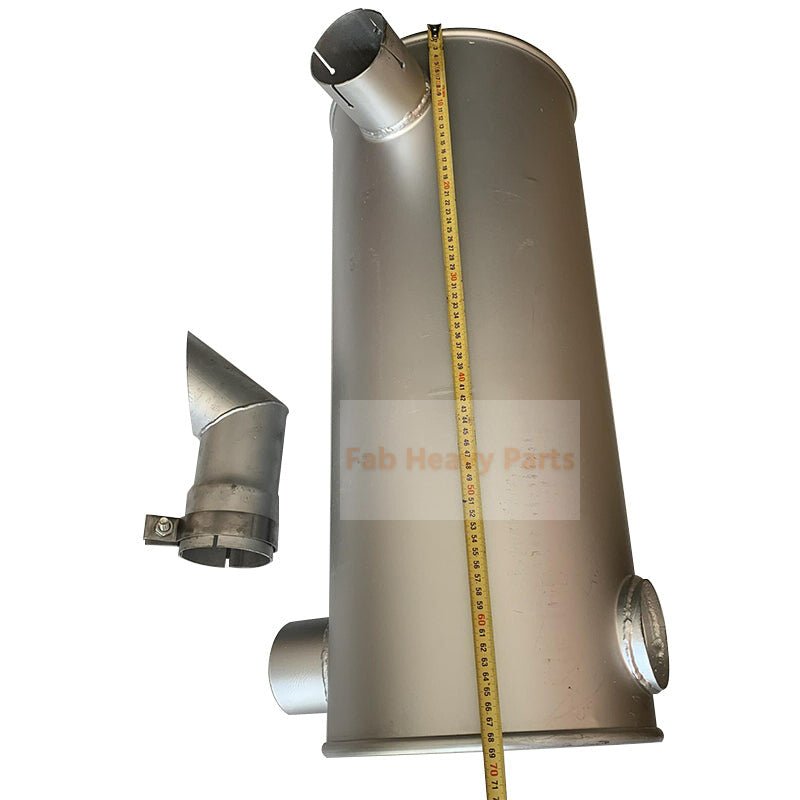 Muffler Silencer 4448414 Fits for Isuzu Engine 6BG1 Hitachi Excavator ZX225U ZX230 ZX240K ZX240LC - 3G ZX250 ZX270 ZX280LC ZX300W - Fab Heavy Parts