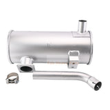 Muffler Silencer 60mm Inlet 40mm Outlet For Yanmar Excavator VIO75 400mm Height
