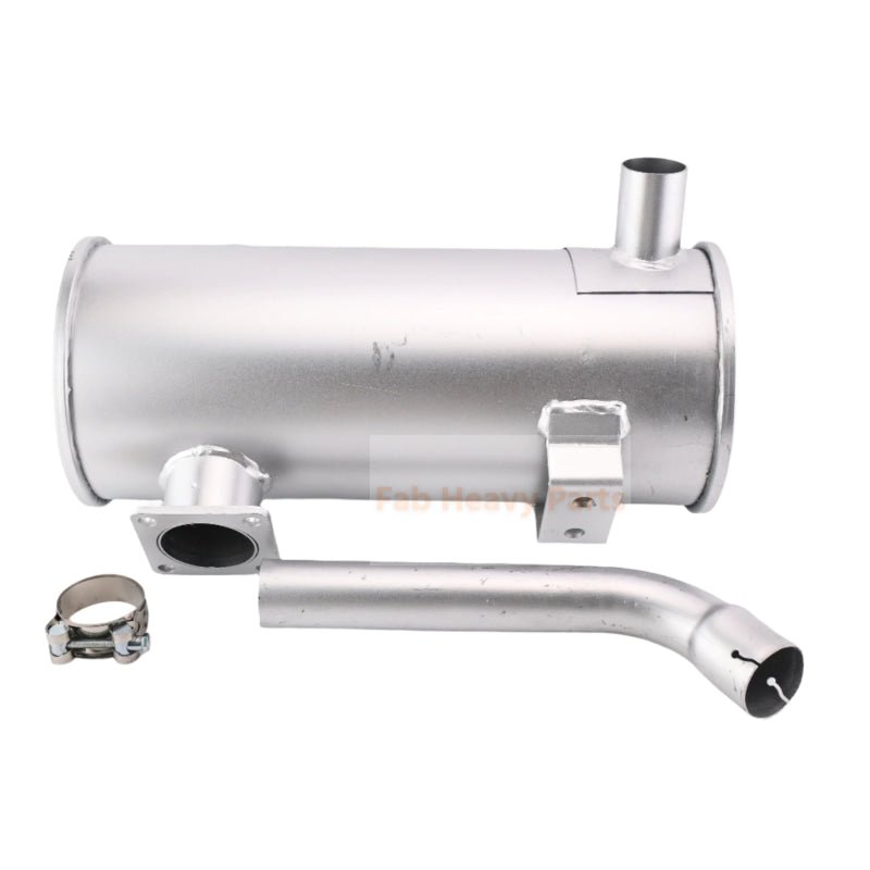 Muffler Silencer 60mm Inlet 40mm Outlet For Yanmar Excavator VIO75 400mm Height - Fab Heavy Parts