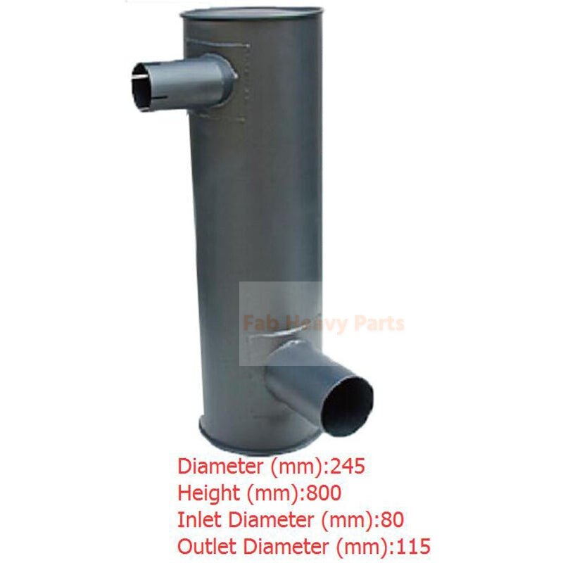 Muffler Silencer Fits for Kobelco Excavator SK260 - 6E - Fab Heavy Parts