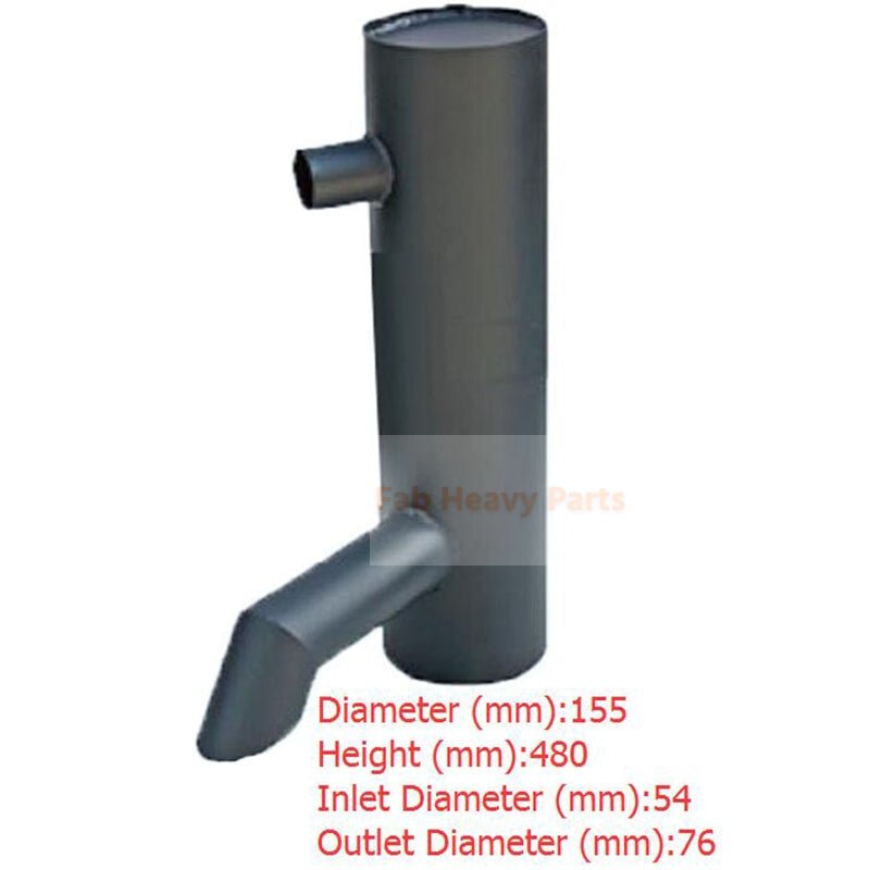 Muffler Silencer Fits for Kobelco Excavator SK30 - Fab Heavy Parts