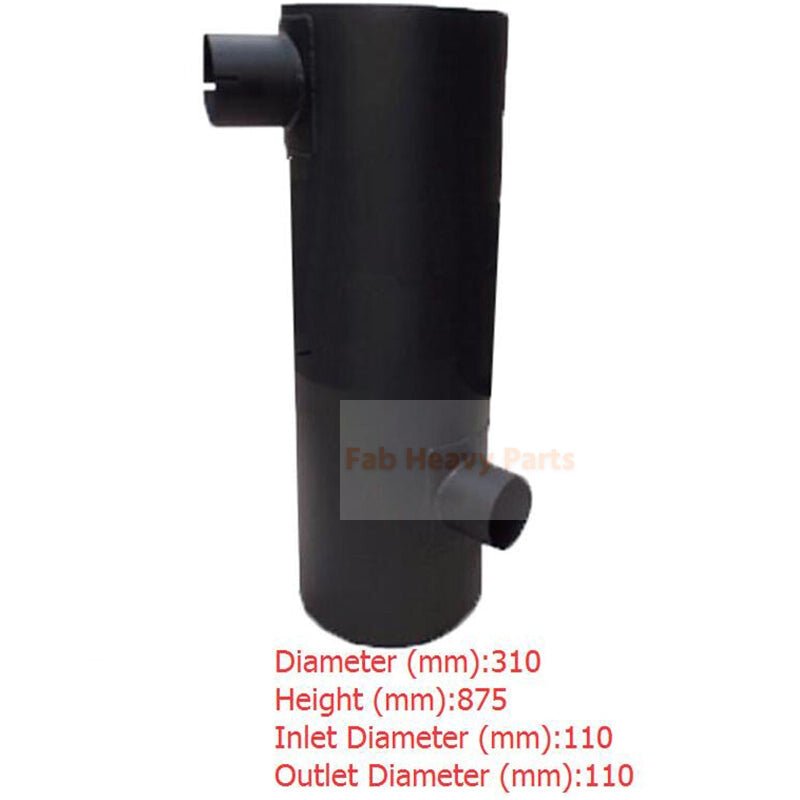 Muffler Silencer Fits for Kobelco Excavator SK350 - 6 - Fab Heavy Parts