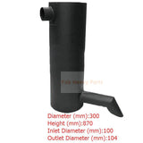 Muffler Silencer Fits for Kobelco Excavator SK450 - 6 SK480 - 6 - Fab Heavy Parts