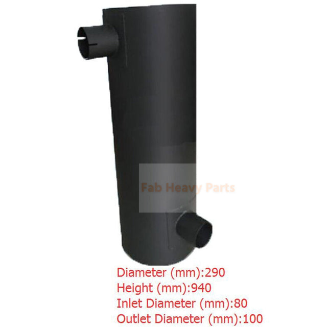 Silenziatore marmitta adatto per escavatore Kobelco SK460-8