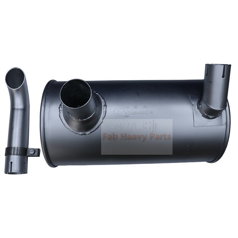 Muffler Silencer LE12P00004P3 LE12P00004P2 LE12P00003F1 Fits for Isuzu Engine 4JB1 Kobelco Excavator SK60 - 5 - Fab Heavy Parts