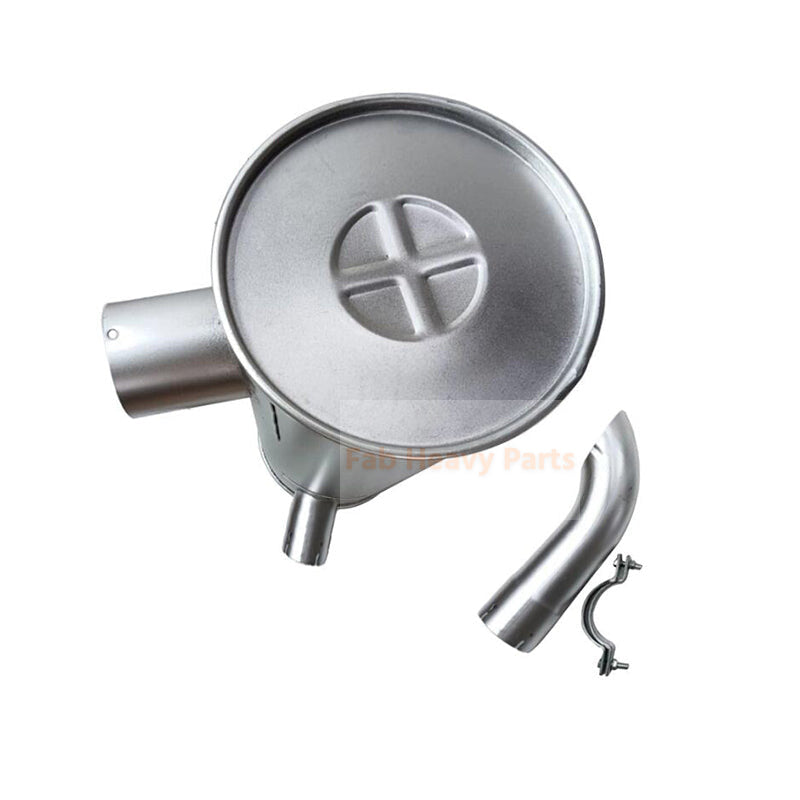 Muffler Silencer LQ12P00016P1 LQ12P00009P1 Fits for Mitsubishi Engine 6D34 Kobelco Excavator SK230-6 SK230-6E SK250-6 SK250-6E SK250LC SK250LC-6E