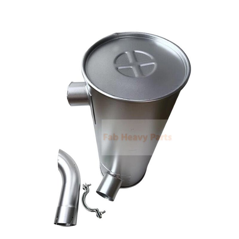 Muffler Silencer LQ12P00016P1 LQ12P00009P1 Fits for Mitsubishi Engine 6D34 Kobelco Excavator SK230 - 6 SK230 - 6E SK250 - 6 SK250 - 6E SK250LC SK250LC - 6E - Fab Heavy Parts
