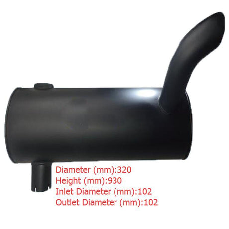 Muffler Silencer VOE14617237 Fits for Volvo Excavator EC480 EC380D EC480D Pipelayer PL4809D