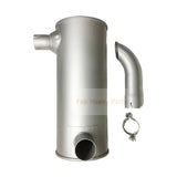 Muffler VAME047576 Fits for Mitsubishi Engine 6D16 Kobelco Excavator SK220 - 3 SK220LC - 3 SK220 - 4 SK220LC - 4 SK220 - 6 SK220LC - 6 - Fab Heavy Parts