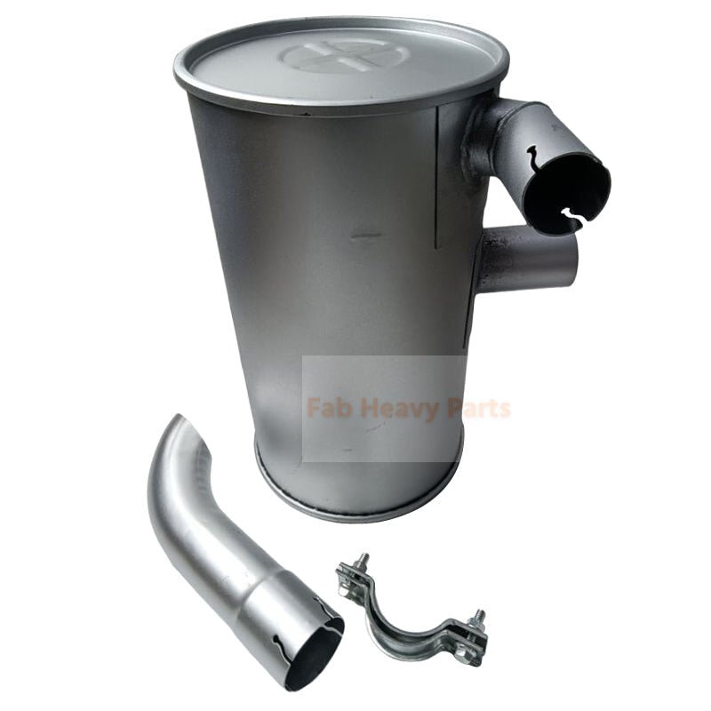 Muffler YT12P00010P1 YT12P00008F1 Fits for Kobelco Excavator 70SR - 1E SK80CS - 1E 70SR - 1ES 80MSR - 1E 80MSR - 1ES - Fab Heavy Parts
