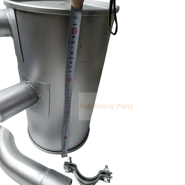 Muffler YT12P00010P1 YT12P00008F1 Fits for Kobelco Excavator 70SR - 1E SK80CS - 1E 70SR - 1ES 80MSR - 1E 80MSR - 1ES - Fab Heavy Parts