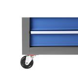 Multifunctional Mechanic Rolling Tool Chest Storage Cabinet with 7 - Drawer Wheels - Blue Gray - Fab Heavy Parts