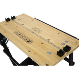 Multifunctional Portable Foldable Workbench Holds Up to 550 Lbs with Adjustable Jaws Vertical Clamping and Four Adjustable Rotating Pins - Fab Heavy Parts