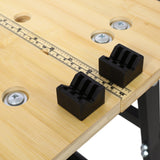 Multifunctional Portable Foldable Workbench Holds Up to 550 Lbs with Adjustable Jaws Vertical Clamping and Four Adjustable Rotating Pins - Fab Heavy Parts