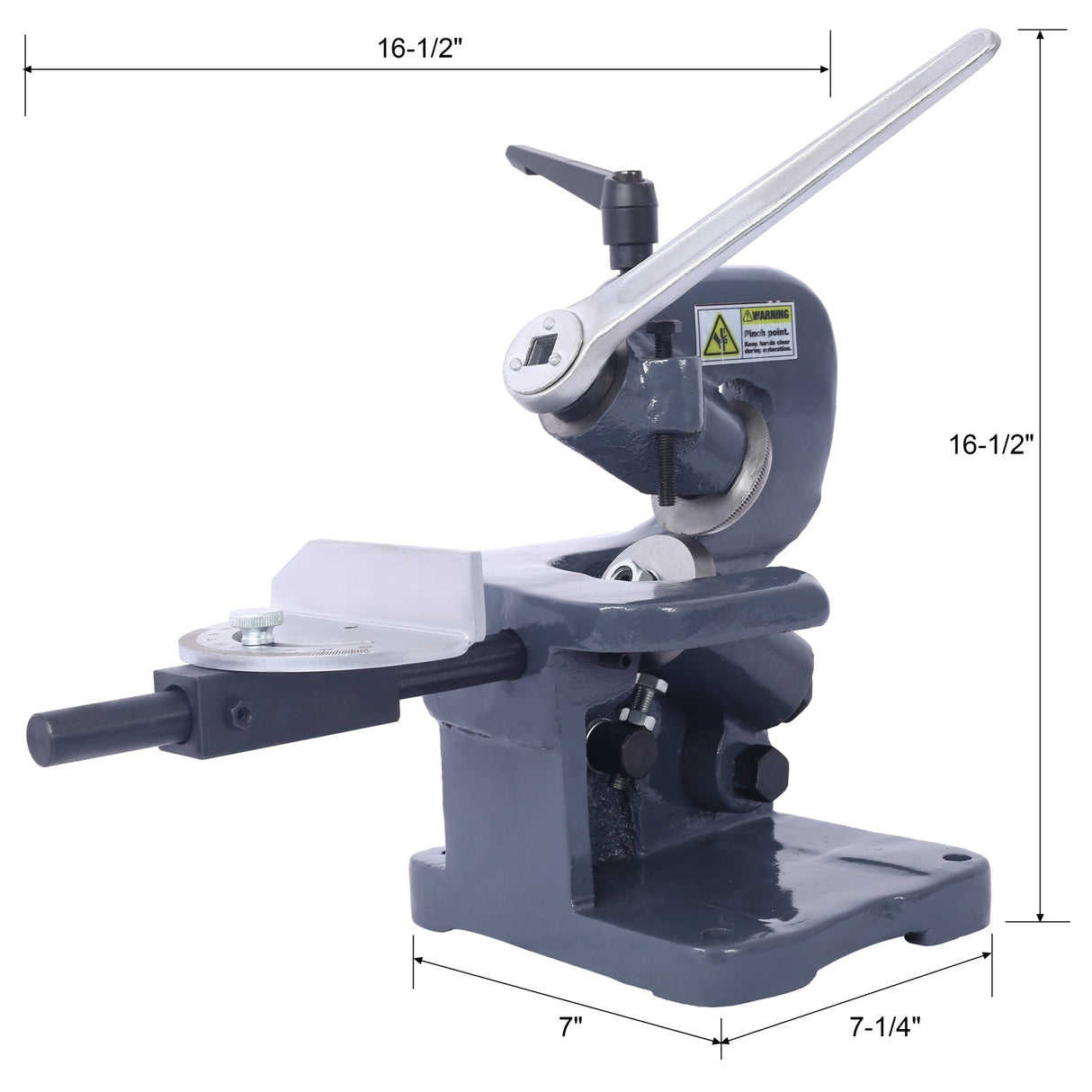Multiple - Purpose Throatless Sheet Metal Shear Cutter with 16 Gauge - Fab Heavy Parts