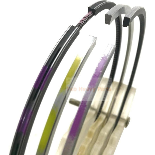 New 3 Sets Piston Ring 6754 - 31 - 2010 Fits For Komatsu Engine 6D107 - Fab Heavy Parts