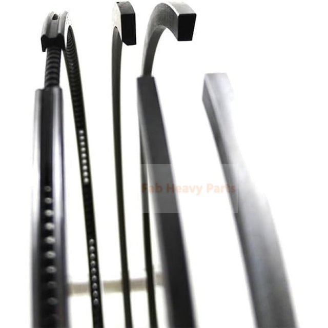 New 4 Sets Piston Ring 123907 - 22011 123907 - 22050 Fits For Yanmar 4D106 4TNV106 4TNE106 For Komatsu 4D106E - Fab Heavy Parts