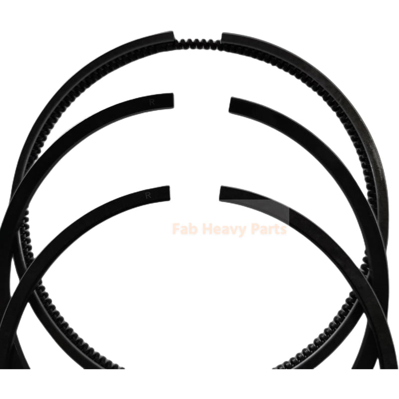 New 6 Cylinder Piston Ring Set ME021861 ME023333 ME024409 34417 - 09012 Fits For Mitsubishi Engine 6DS7 S6E2 S6F - Fab Heavy Parts