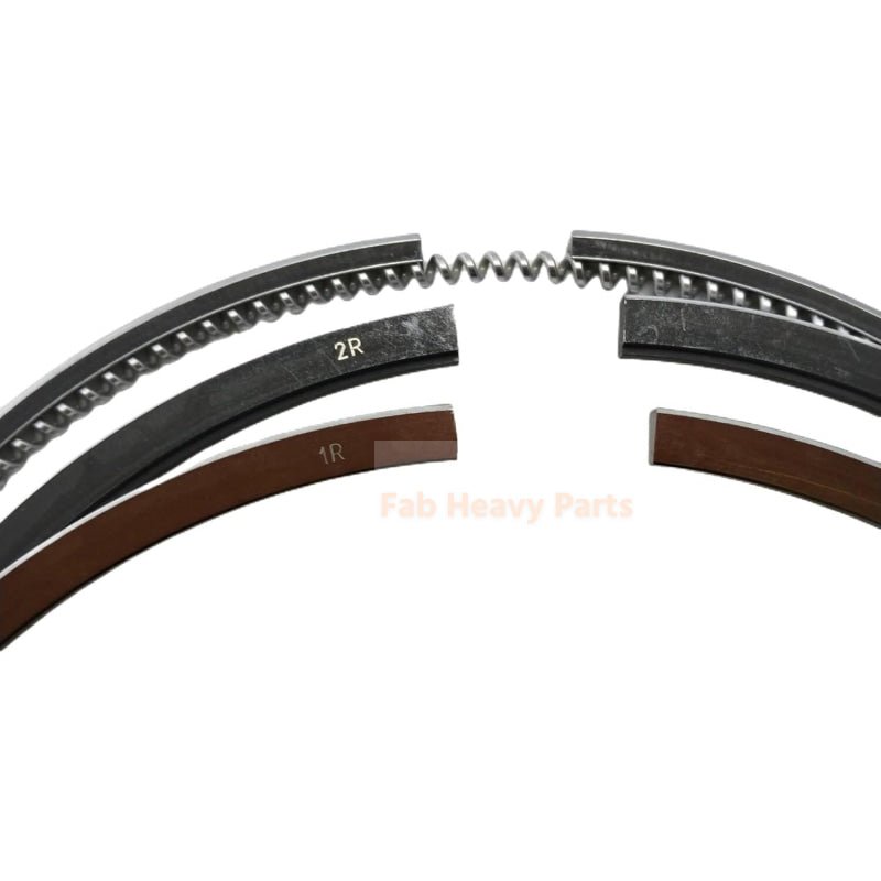 New 6 Cylinder Piston Ring Set ME121332 ME996132 ME120536 Fits For Mitsubishi Engine 6D40 6D40T - Fab Heavy Parts