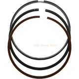 New 6 Cylinder Piston Ring Set ME121332 ME996132 ME120536 Fits For Mitsubishi Engine 6D40 6D40T - Fab Heavy Parts