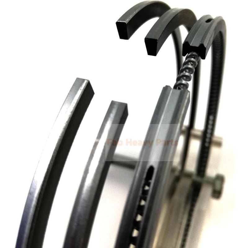 New 6 Piston Ring Set 6138 - 32 - 2200 Fits For Komatsu Engine 6D110 - Fab Heavy Parts