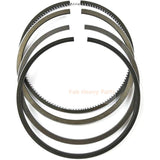 New 6 Sets Piston Ring 1 - 12121 - 119 - 2 Fits For Isuzu Engine 6SD1T 6SD1 - Fab Heavy Parts
