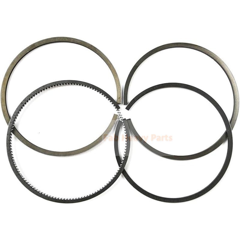 New 6 Sets Piston Ring 1 - 12121 - 119 - 2 Fits For Isuzu Engine 6SD1T 6SD1 - Fab Heavy Parts