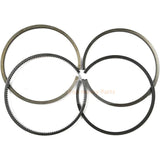 New 6 Sets Piston Ring 1 - 12121 - 119 - 2 Fits For Isuzu Engine 6SD1T 6SD1 - Fab Heavy Parts