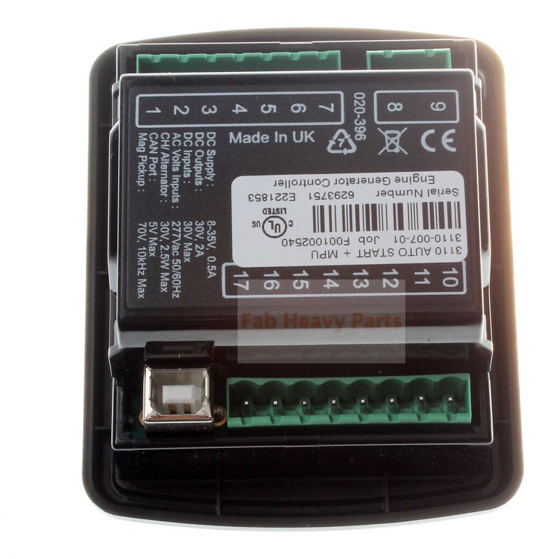 New Controller Modules DSE3110 MPU Fits For Deep Sea Generator Gensets Parts - Fab Heavy Parts