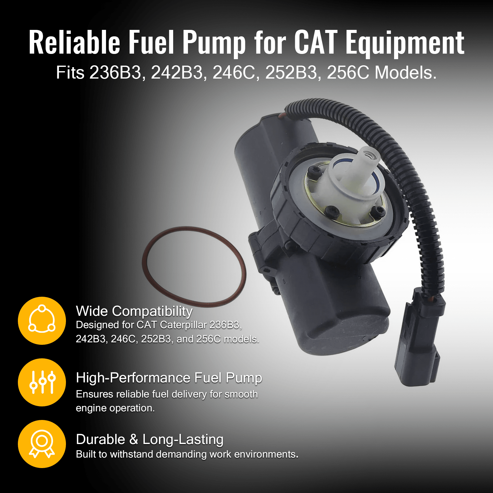 New Filter Fuel Pump 349 - 5327 3495327 Fits for CAT Caterpillar 236B3 242B3 246C 252B3 256C - Fab Heavy Parts