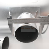 New Fits for Caterpillar Muffler for CAT 320D Excavator with Pipe 90mm, Electronic Engine - Fab Heavy Parts