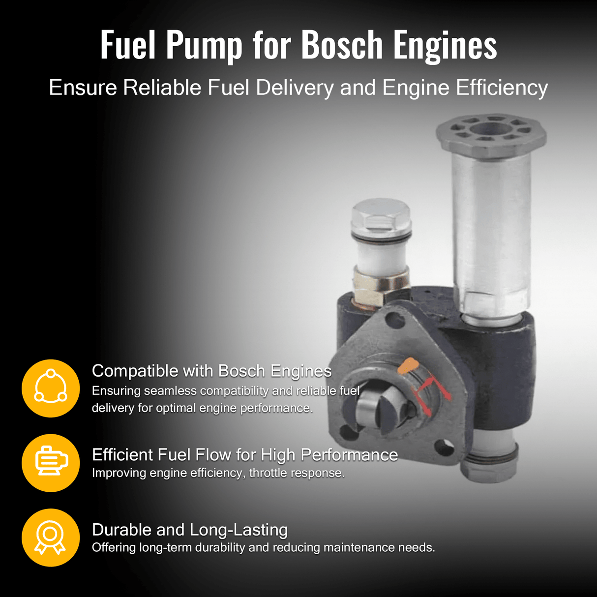 New Fuel Pump 1 - 15750 - 154 - 0 105220 - 6240 9440610297 Fits For Bosch - Fab Heavy Parts