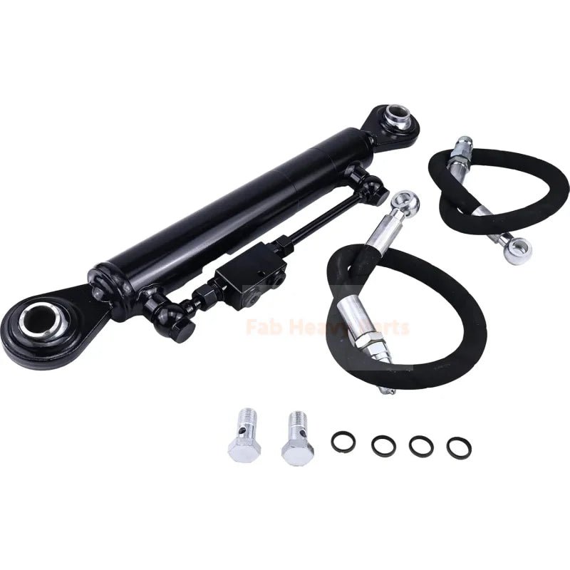 New Hydraulic Top Link Cat. 2 - 2 with Locking Block 22 3/8” - 33 1/2 with 2 x Hose 2 - Way Check Valve Hydraulic Cylinder Fits for Tractors Excavators - Fab Heavy Parts