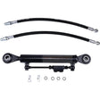 New Hydraulic Top Link Cat. 2 - 2 with Locking Block 22 3/8” - 33 1/2 with 2 x Hose 2 - Way Check Valve Hydraulic Cylinder Fits for Tractors Excavators - Fab Heavy Parts