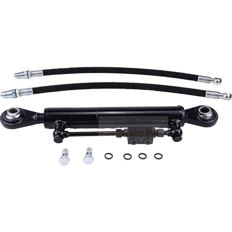 New Hydraulic Top Link Cat. 2 - 2 with Locking Block 22 3/8” - 33 1/2 with 2 x Hose 2 - Way Check Valve Hydraulic Cylinder Fits for Tractors Excavators - Fab Heavy Parts