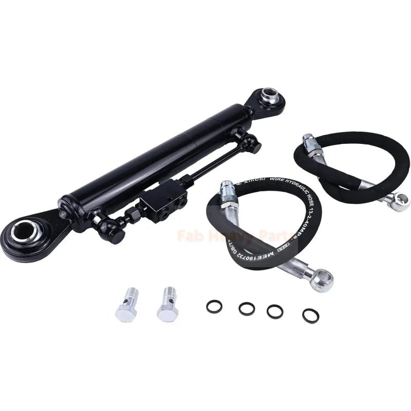 New Hydraulic Top Link Cat. 2 - 2 with Locking Block 22 3/8” - 33 1/2 with 2 x Hose 2 - Way Check Valve Hydraulic Cylinder Fits for Tractors Excavators - Fab Heavy Parts