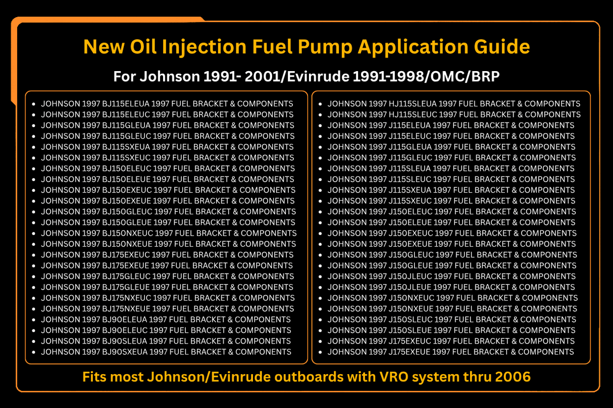 New Oil Injection Fuel Pump 5007420 5007422 Fits For Johnson Evinrude Outboard VRO - Fab Heavy Parts