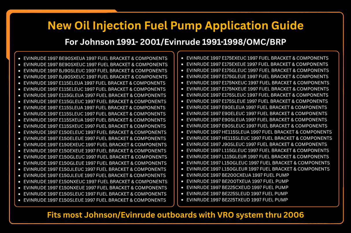 New Oil Injection Fuel Pump 5007420 5007422 Fits For Johnson Evinrude Outboard VRO - Fab Heavy Parts