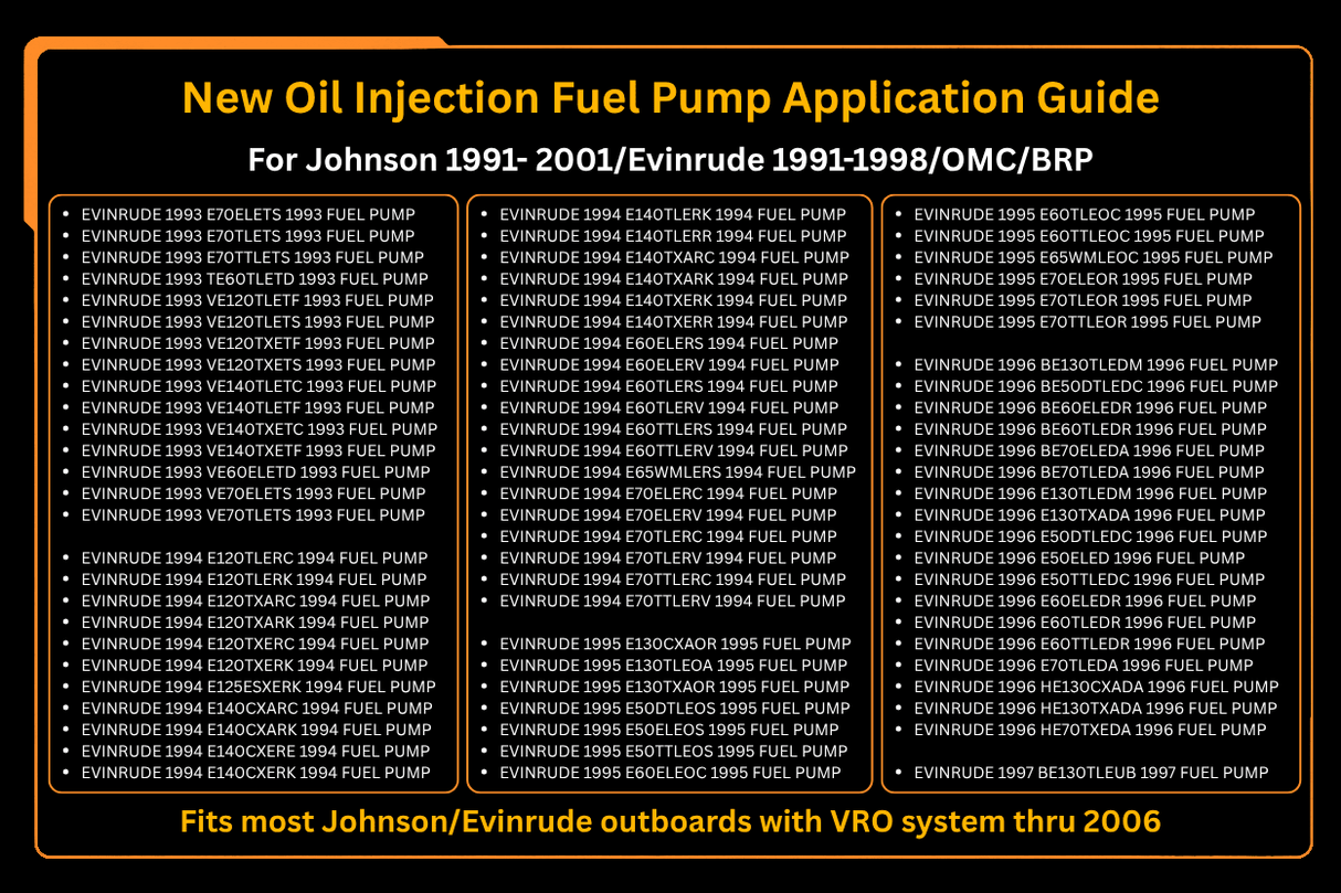 New Oil Injection Fuel Pump 5007420 5007422 Fits For Johnson Evinrude Outboard VRO - Fab Heavy Parts