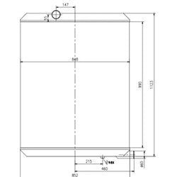 New Radiator Core 2473906 247 - 3906 Fits for CAT Caterpillar Articulated Truck 735 740 - Fab Heavy Parts