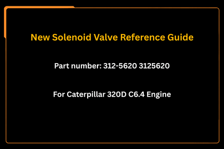 New Solenoid Valve 312 - 5620 3125620 Fuel Pump Solenoid Valve Fits for Caterpillar 320D C6.4 Engine - Fab Heavy Parts