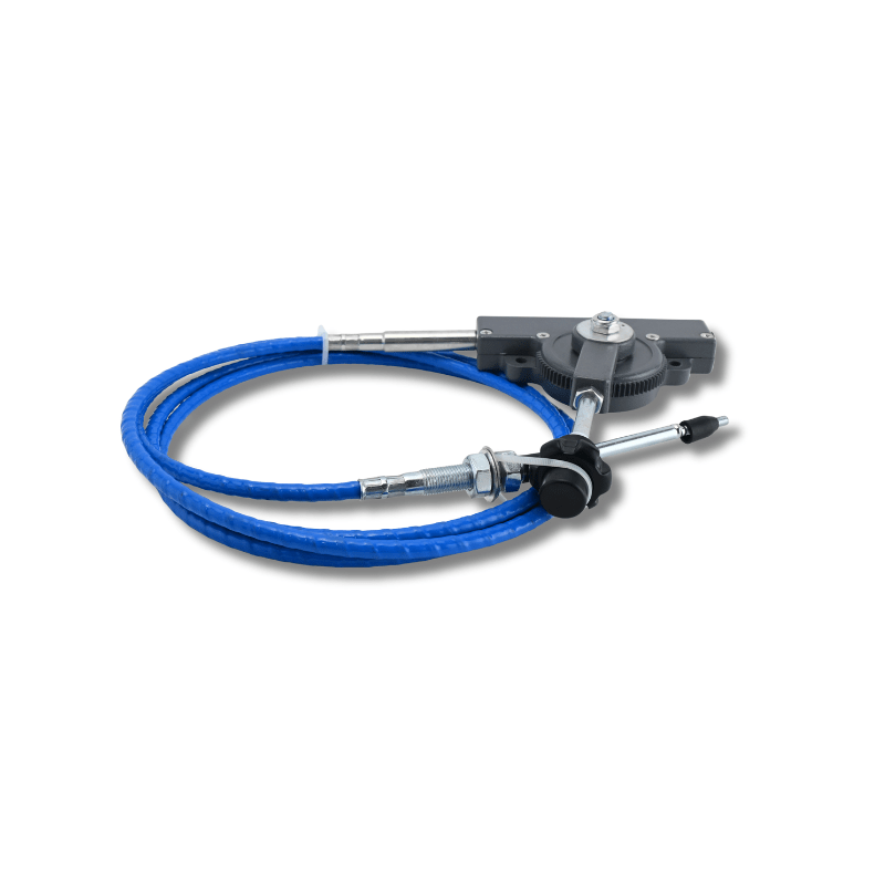New Throttle Cable With Control Handle for Excavators Loaders Tractors - Blue - Fab Heavy Parts